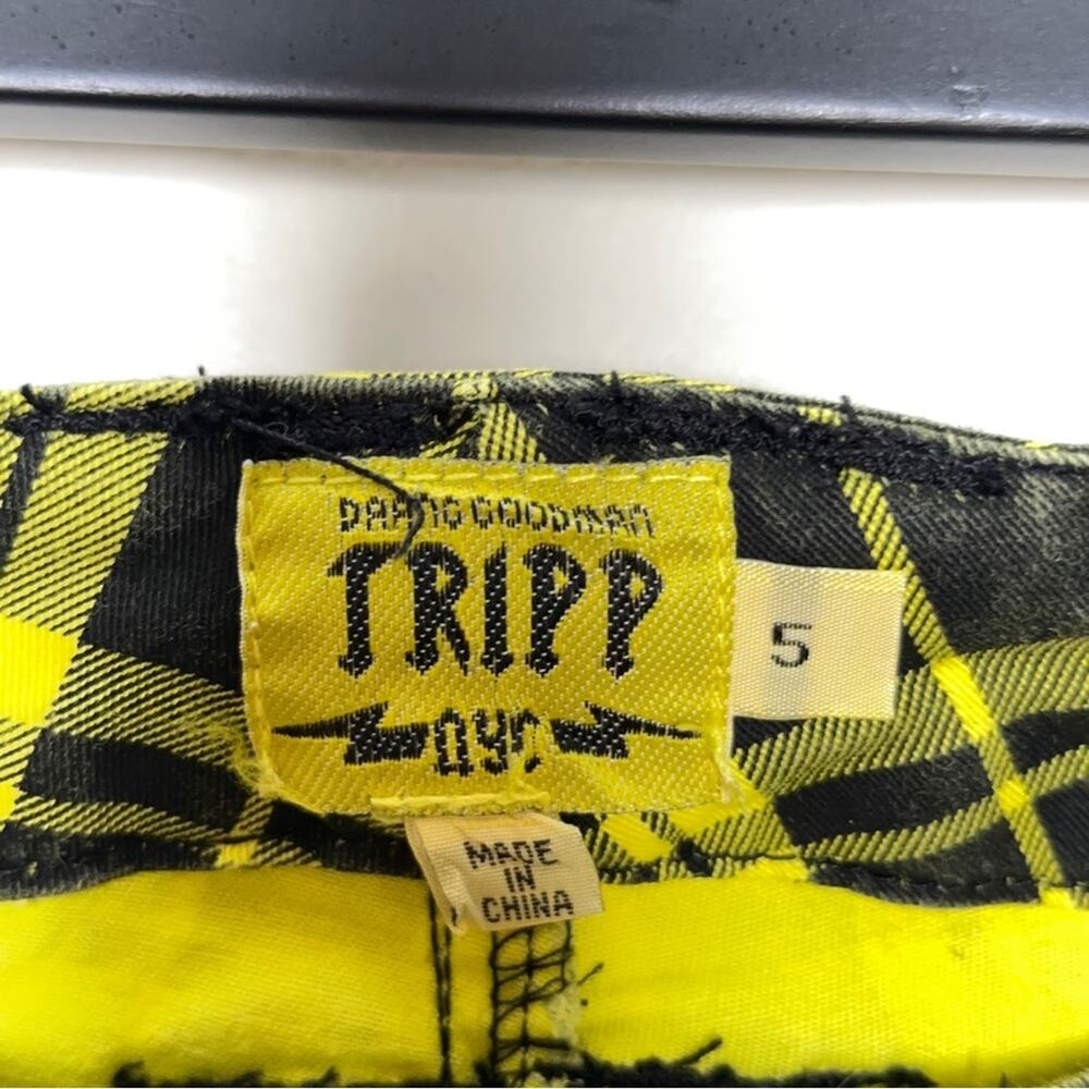 TRIPP NYC Daang Goodman Yellow Plaid Skinny Jeans {3L7} - Picture 4 of 5